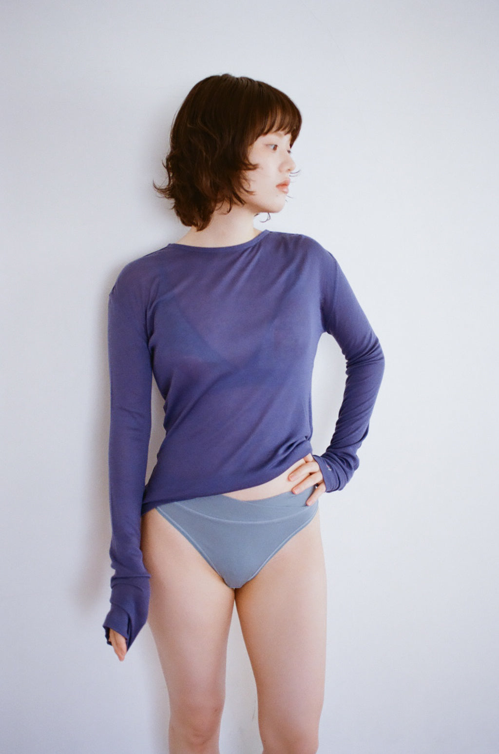 See Through Emotions long T-shirt