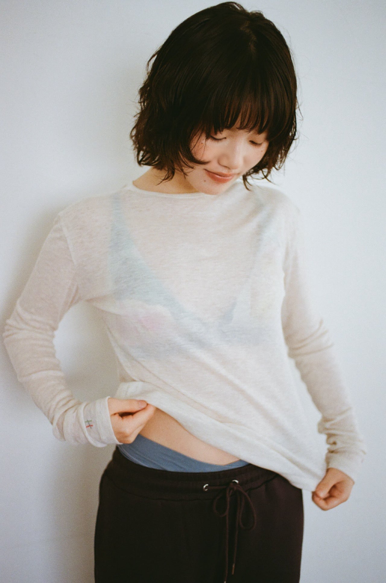 See Through Emotions long T-shirt