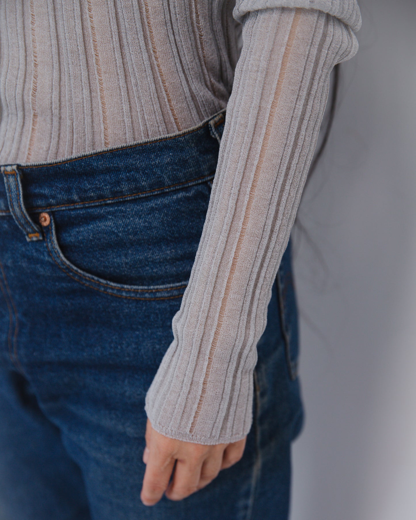 layer knit cardigan
