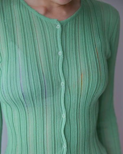layer knit cardigan