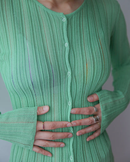 layer knit cardigan