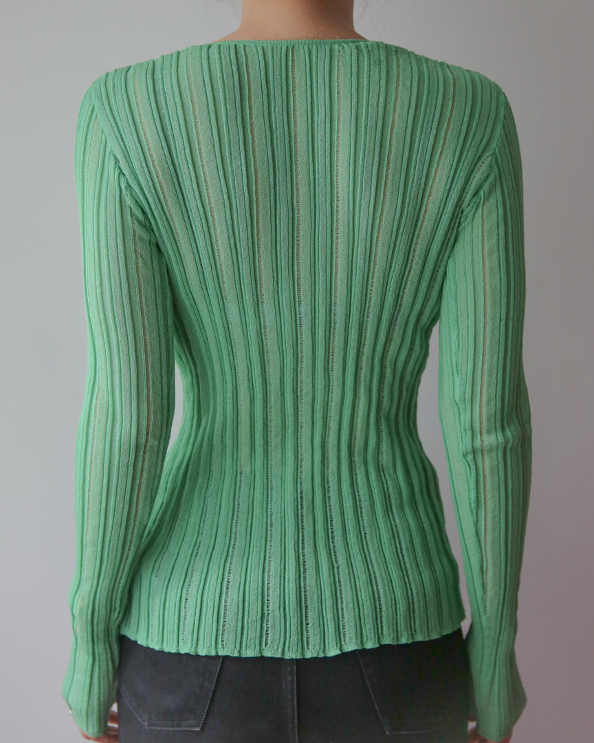 layer knit cardigan