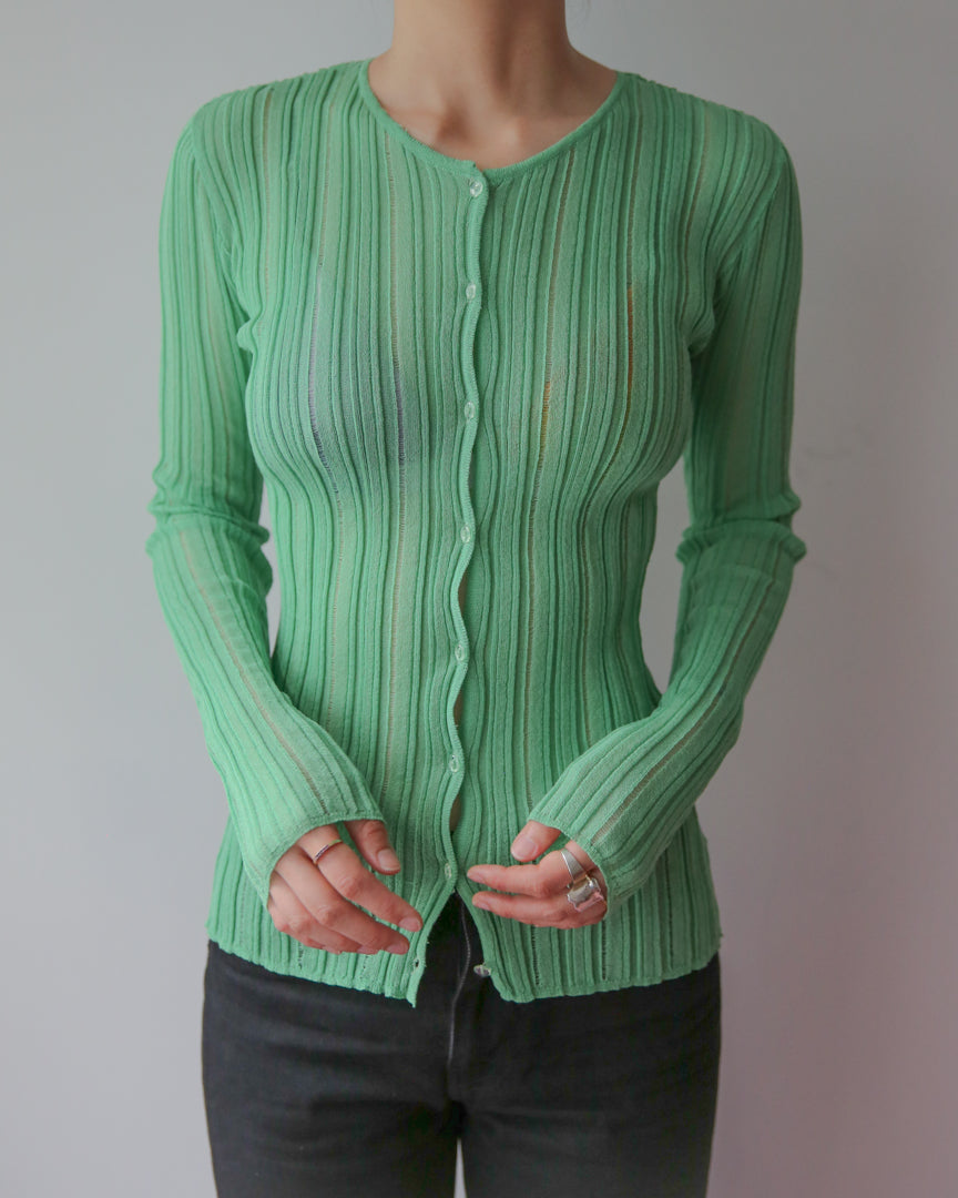 layer knit cardigan
