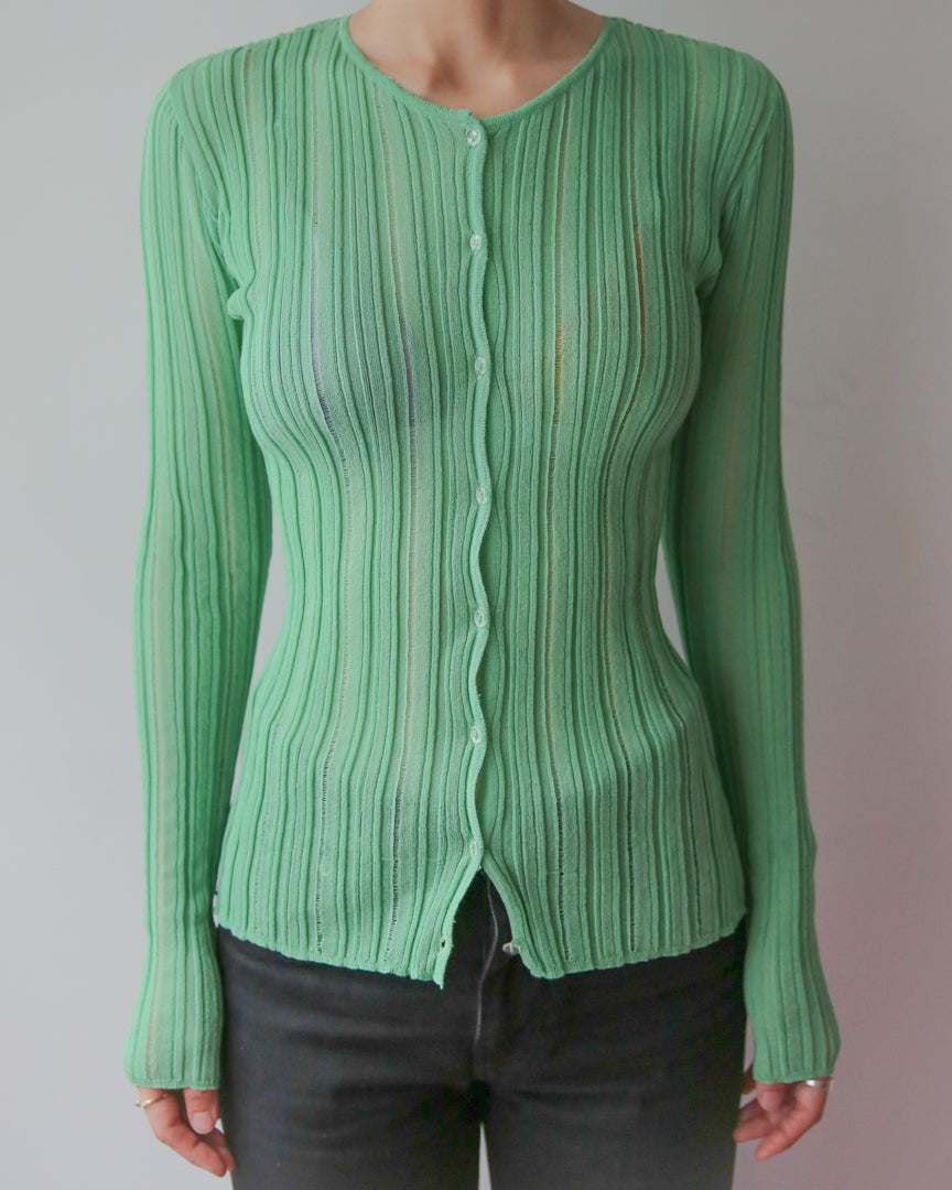 layer knit cardigan