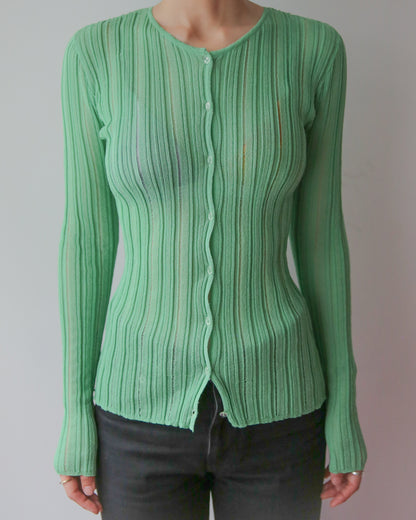 layer knit cardigan