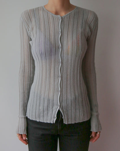 layer knit cardigan