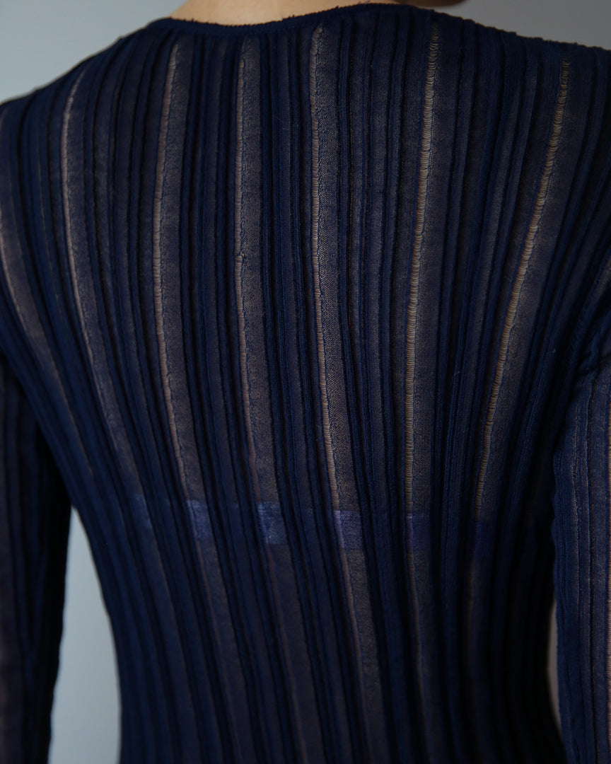 layer knit cardigan