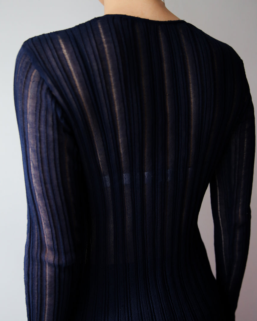 layer knit cardigan