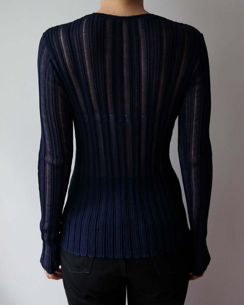 layer knit cardigan