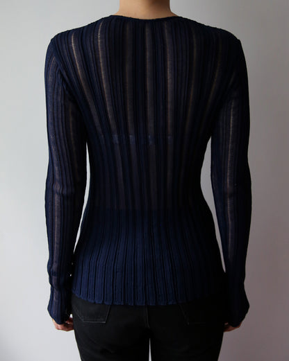 layer knit cardigan