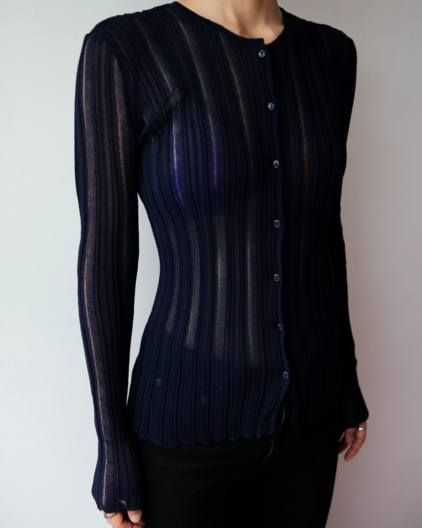 layer knit cardigan