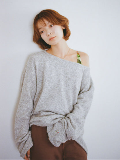 Off to the Moon knit sweater