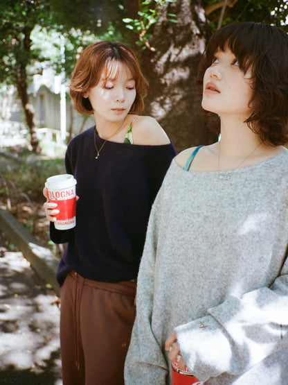 Off to the Moon knit sweater