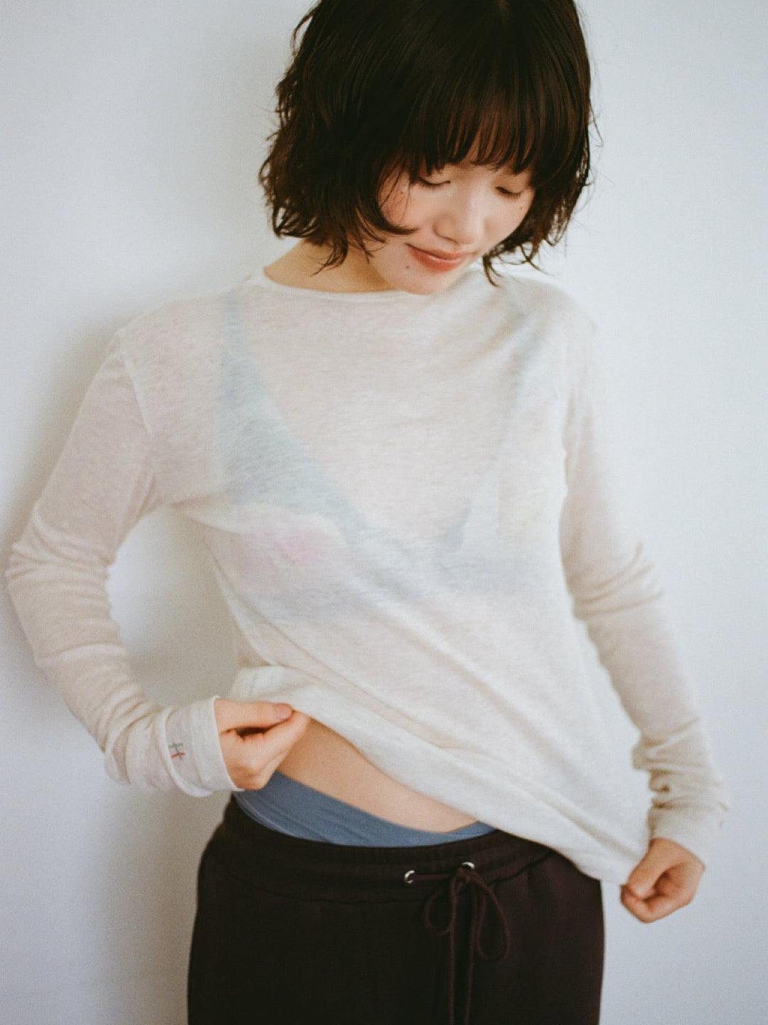 See Through Emotions long T-shirt