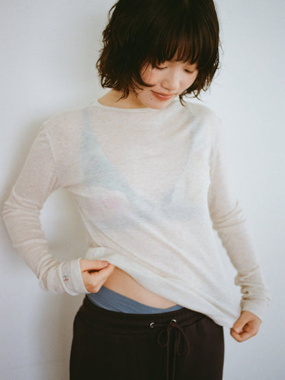 See Through Emotions long T-shirt