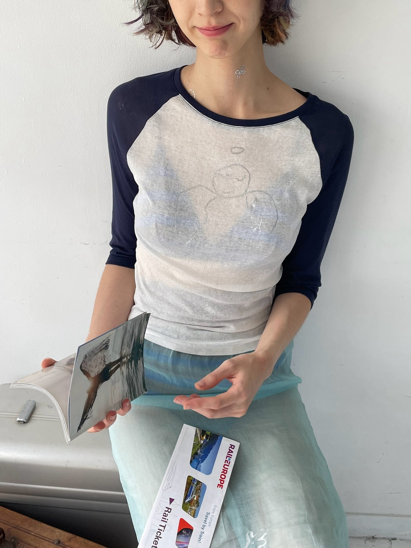 opnner × HEAP sheer long T-shirt