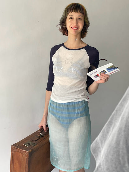 opnner × HEAP sheer long T-shirt
