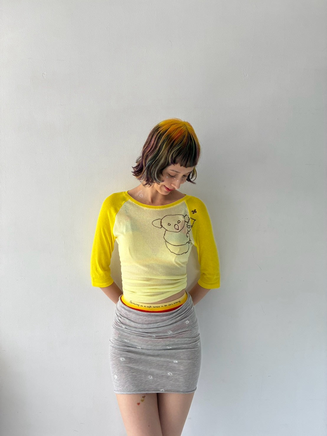 opnner × HEAP sheer long T-shirt
