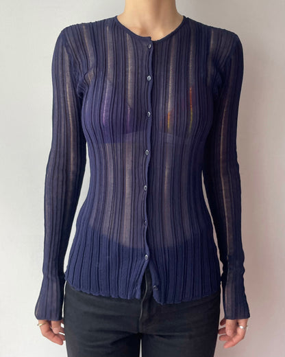 layer knit cardigan