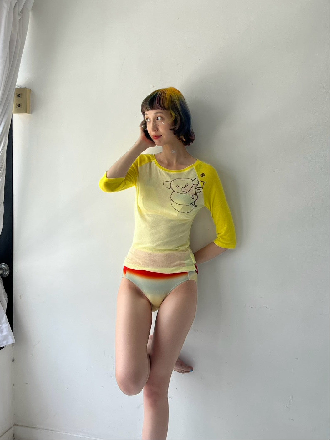opnner × HEAP sheer long T-shirt