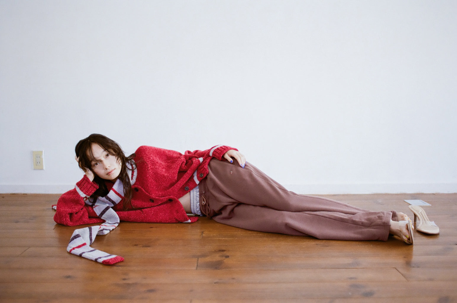 heap.underwear リブ編みタンクトップ ネイビー heap.underwear リブ